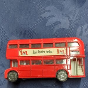 Red Double-Decker Bus Model